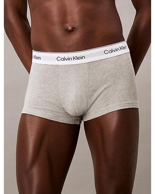 Calvin Klein 3-Pack Lage Boxers in het White voor heren
