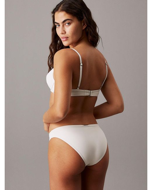 Calvin Klein Brown Push Up Bikini Top