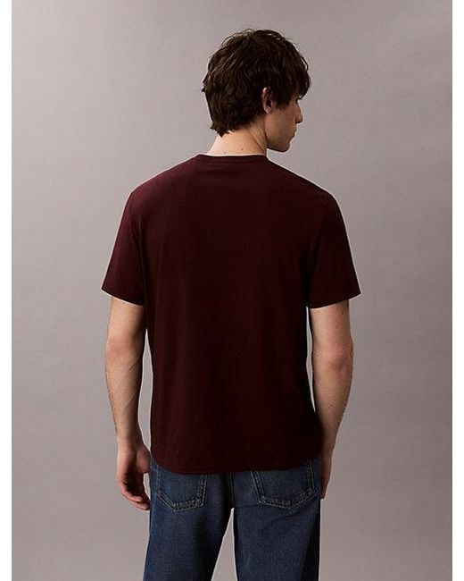 Calvin Klein Brown Jeans Monogram T-Shirt for men