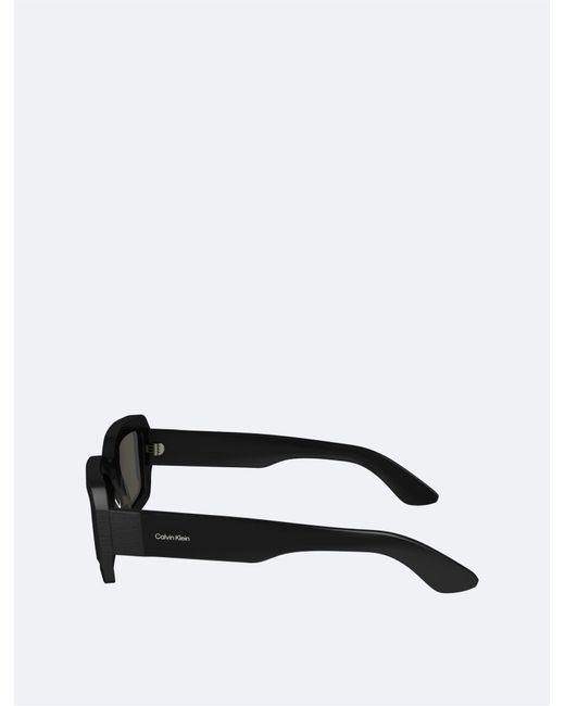 Calvin Klein Black Naturals Modern Rectangle Sunglasses