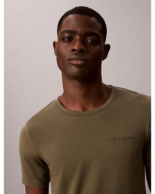 Calvin Klein Natural Crewneck Pyjama T-Shirt Ultra Soft Modal for men