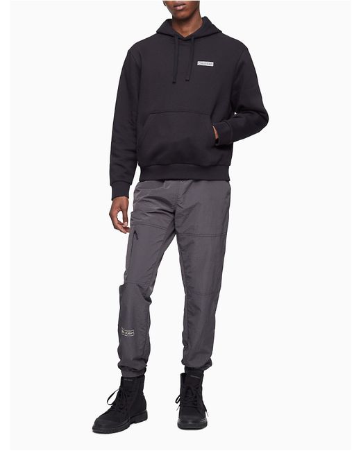 Calvin Klein Cotton Reimagined Heritage Color Logo Hoodie in Black for ...