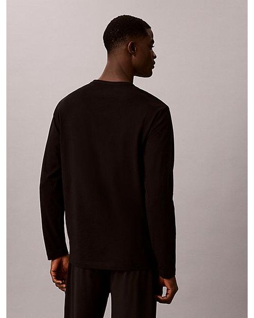 Calvin Klein Black Pyjama Top for men