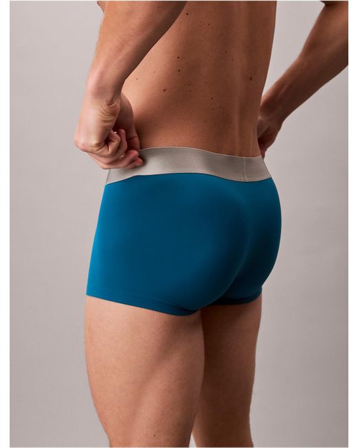 Calvin Klein Blue Low Rise Trunks for men