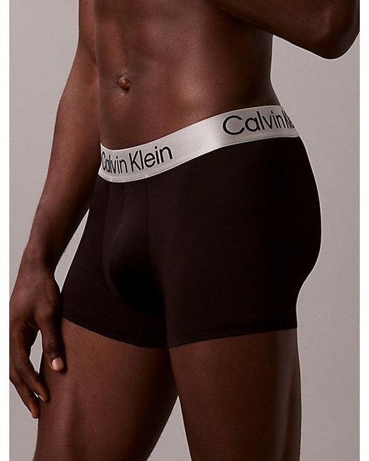 Calvin Klein Black 3 Pack Trunks Micro Stretch for men