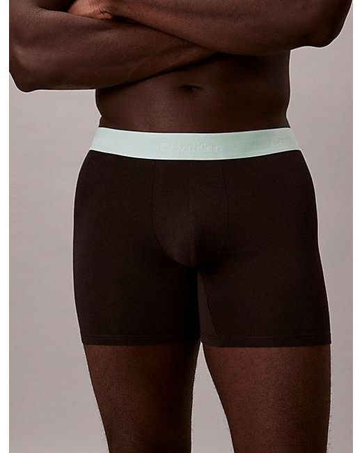 Calvin Klein 3-Pack Boxer Briefs in het Black voor heren