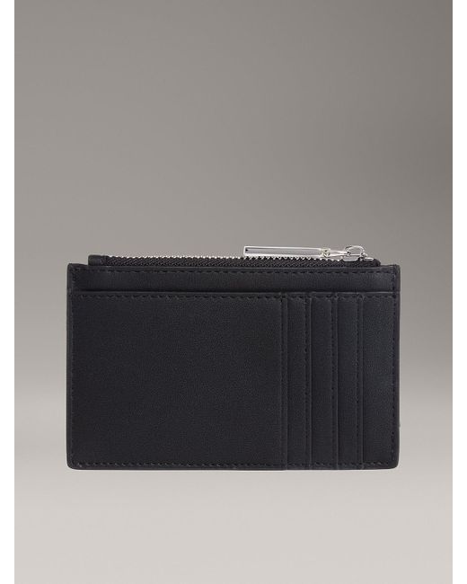 Porta Carte Rfid Con Zip di Calvin Klein in Gray