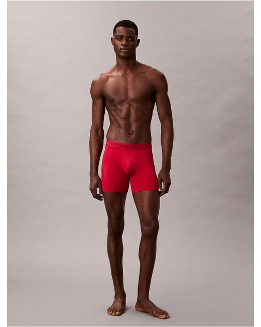 Calvin Klein Red Tonal Logo Boxer Brief for men