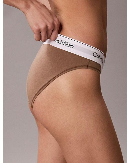 Calvin Klein Brown Bikini Briefs Icon Cotton Modal