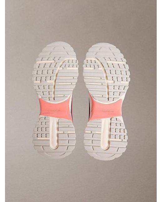 Calvin Klein Pink Trailblazer — Mesh Mix Runner Trainers