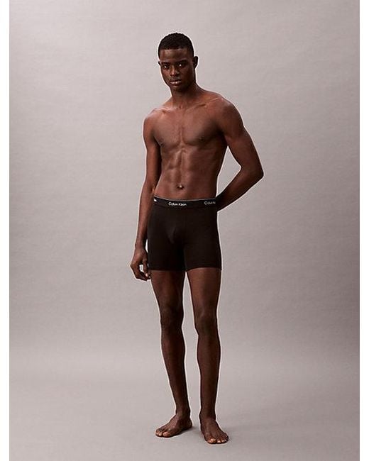 Calvin Klein 5-Pack Boxer Briefs in het Blue voor heren