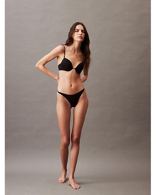 Calvin Klein Black Thong Minimalist