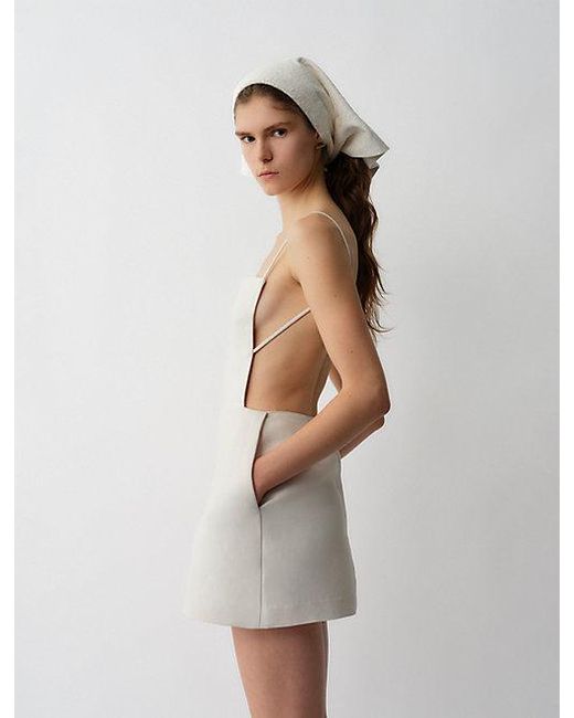 Calvin Klein White Henrietta Dress