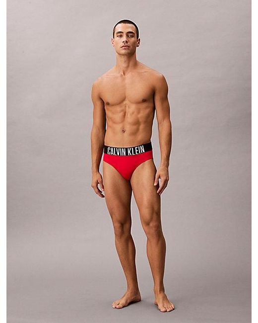 Calvin Klein Red Swim Briefs Intense Power for men