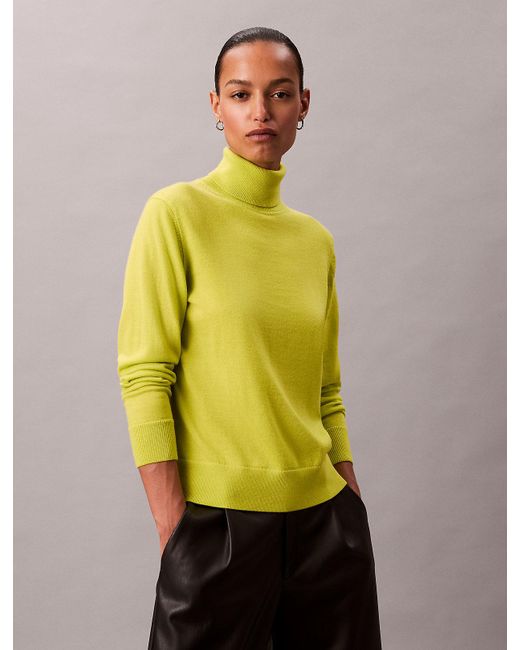 Maglione A Collo Alto di Calvin Klein in Multicolor
