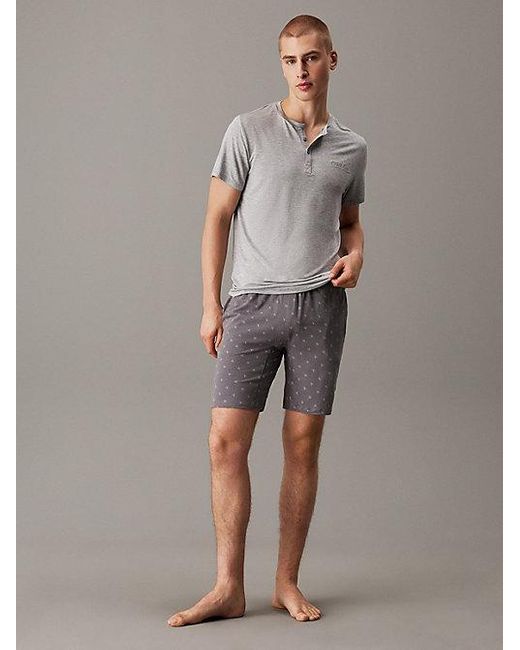 Calvin Klein Korte Loungebroek in het Gray voor heren