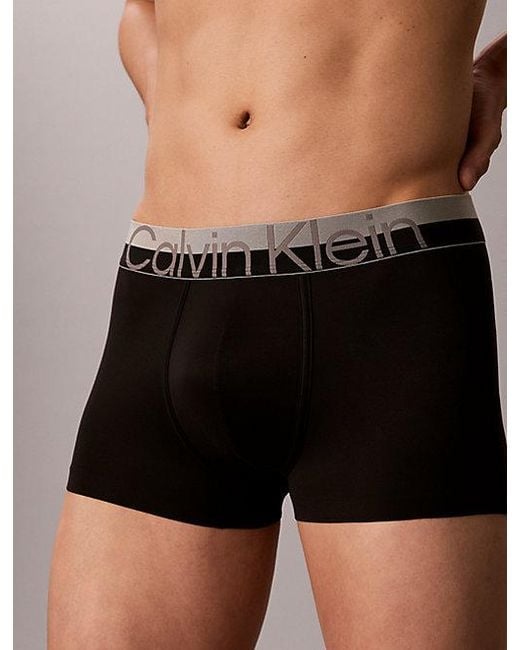 Calvin Klein Gray Low Rise Trunks Micro Stretch for men