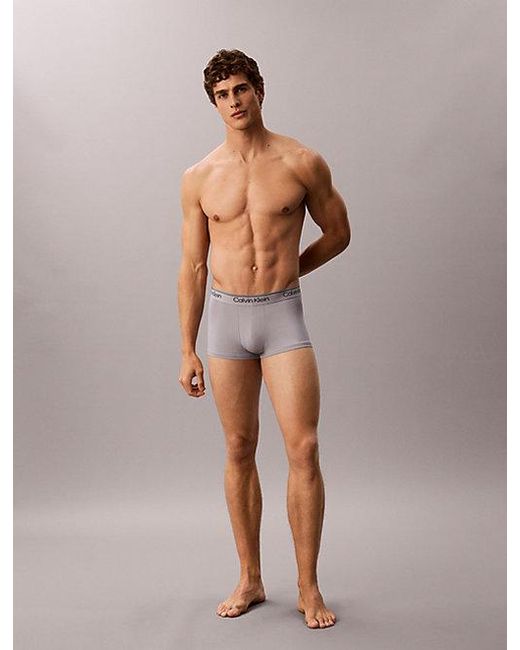 Calvin Klein Red 3 Pack Low Rise Trunks for men