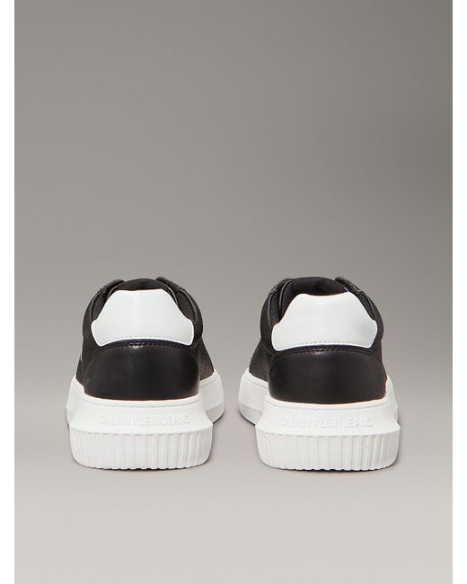 Baskets En Cuir Calvin Klein pour homme en coloris Gray
