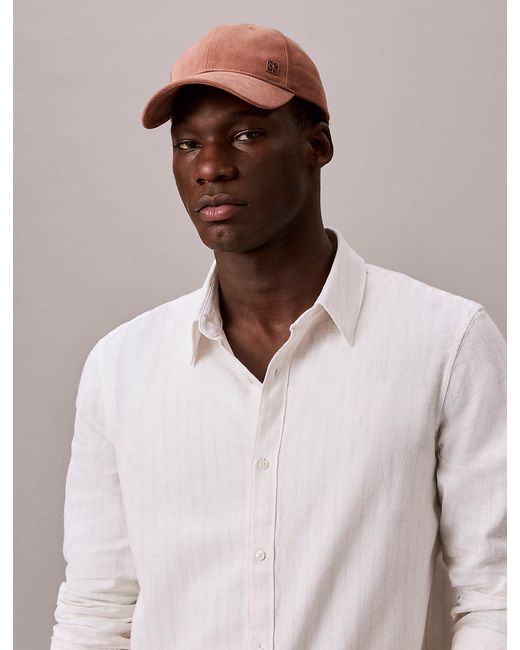 Calvin Klein Pink Emblem Monogram Logo Baseball Cap