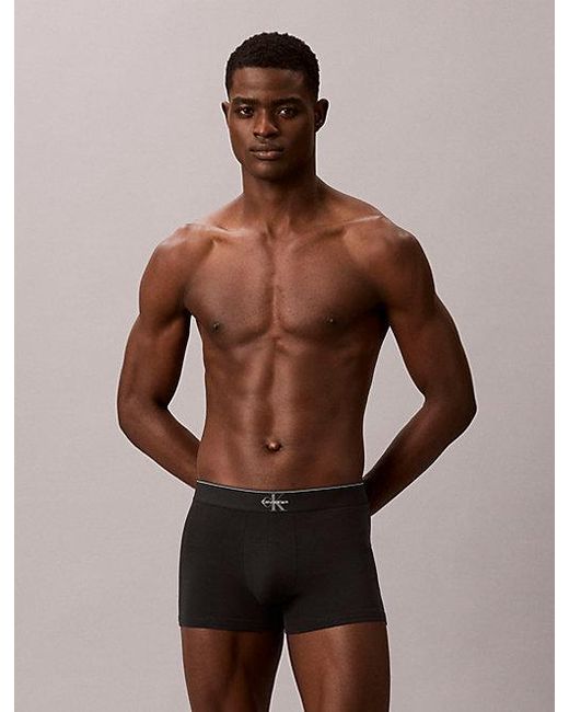 Calvin Klein Gray 3 Pack Trunks for men
