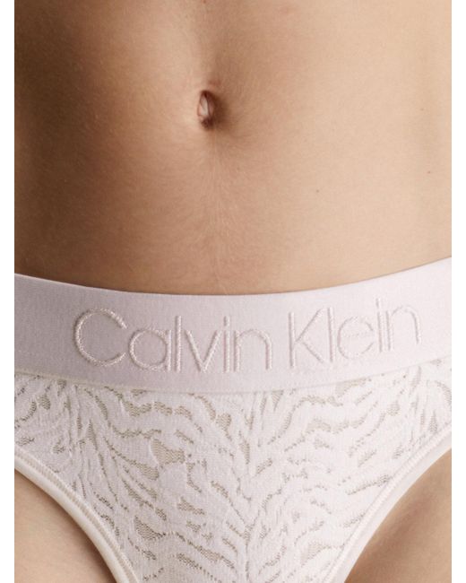 Calvin Klein White Lace Thong - Intrinsic