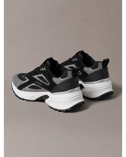 Calvin Klein Metallic Knit Mesh Runner Trainers for men