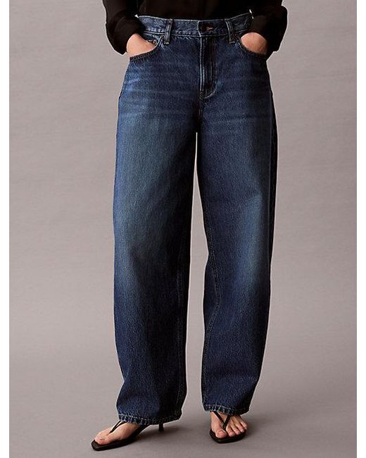 Calvin Klein Blue Jeans Relaxed Barrel Jeans