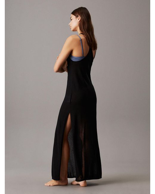 Calvin Klein Multicolor Soft Knit Maxi Beach Dress