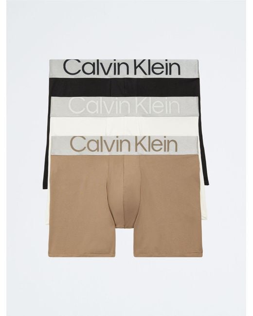 Calvin Klein Reconsidered Steel Micro 3-pack Boxer Brief for Men | Lyst