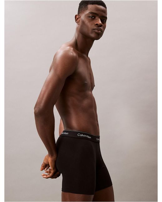 Calvin Klein Black 5 Pack Boxer Briefs for men