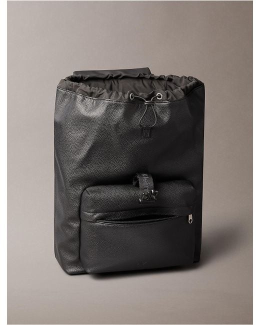 Calvin Klein All Day Flap Backpack in Black for Men | Lyst