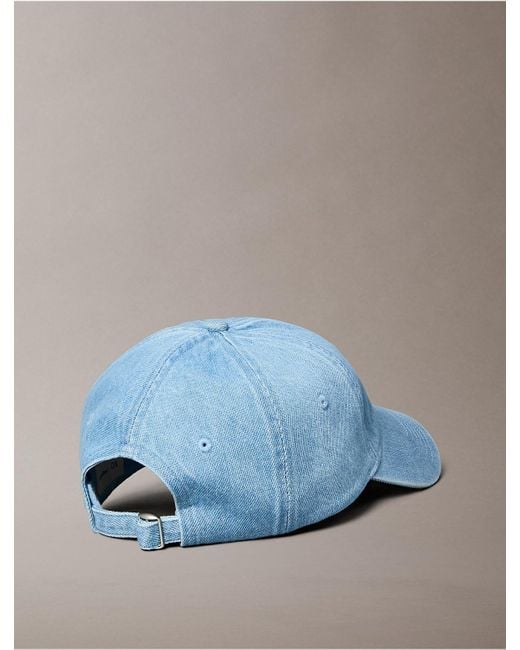 Calvin Klein Blue Denim Monogram Cap for men