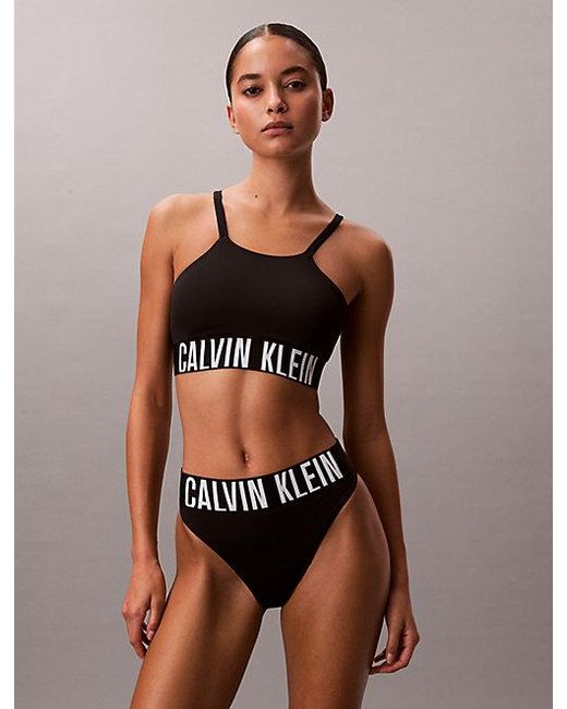 Calvin Klein Black Bralette Bikini Top Intense Power