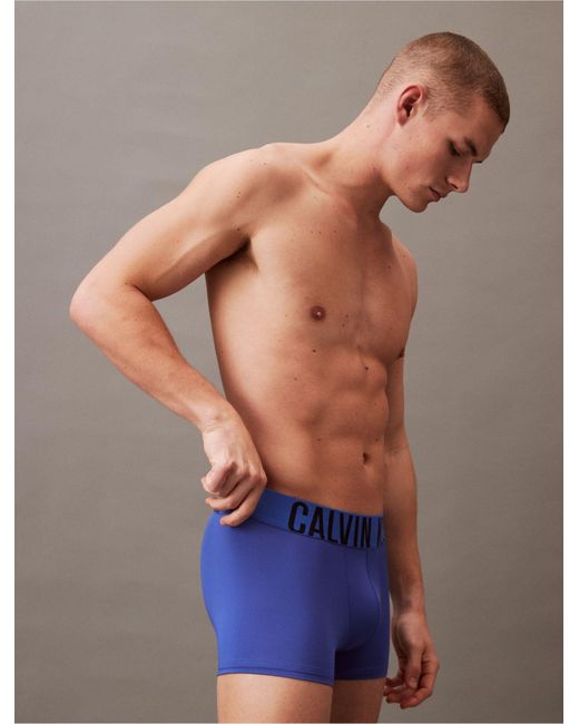 Calvin Klein Blue Intense Power Micro 3-pack Low Rise Trunk for men