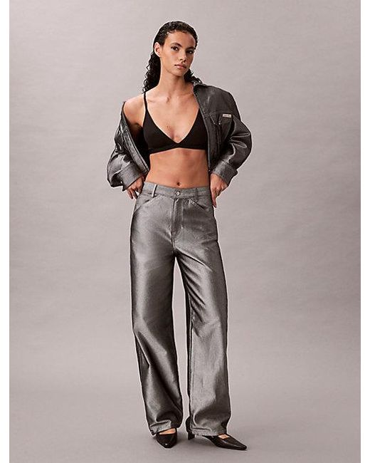 Calvin Klein Gray Jeans Relaxed Barrel Jeans
