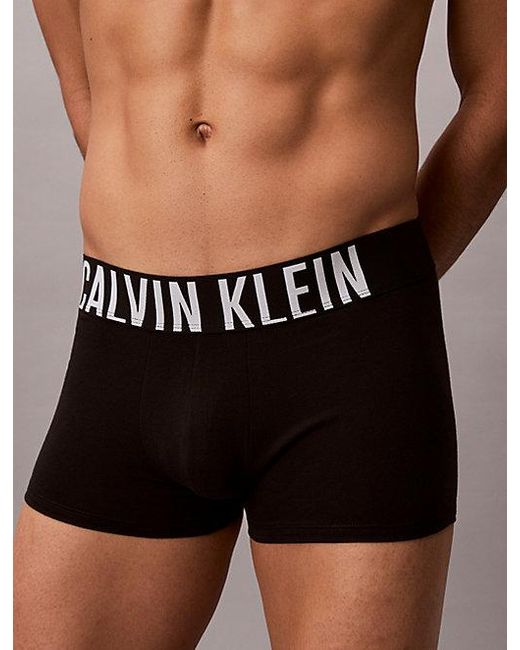 Calvin Klein Gray 3 Pack Trunks Intense Power Cotton for men