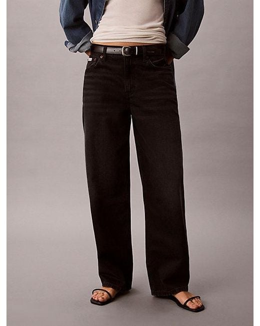 Calvin Klein Black Jeans Relaxed Barrel Jeans