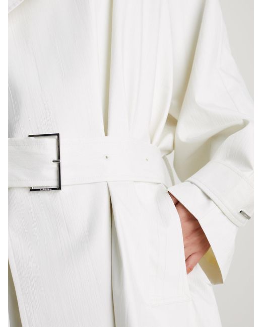 Trench oversize Calvin Klein en coloris White