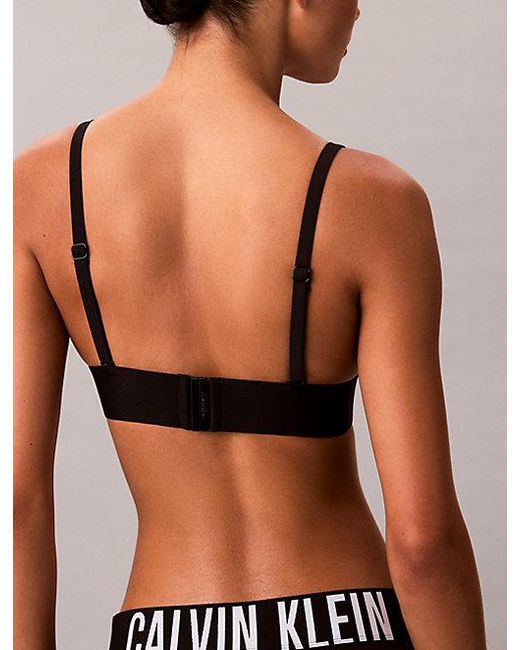 Calvin Klein Black Triangle Bikini Top Intense Power