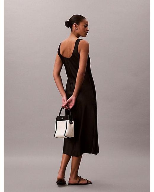 Calvin Klein Natural Cotton Canvas Bucket Bag