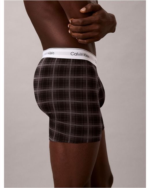 Calvin Klein Brown Icon Cotton Stretch Holiday Boxer Brief for men