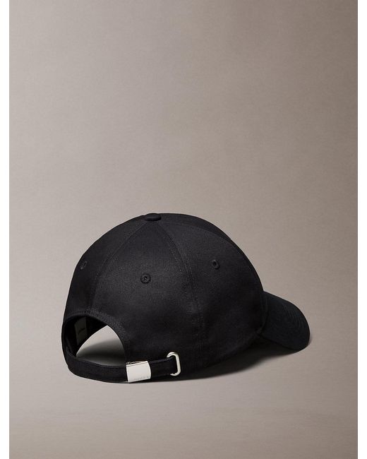 Calvin Klein Black Cotton Twill Adjustable Cap