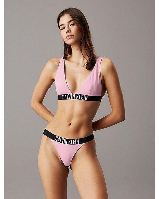 Parte de abajo de bikini brasileño - Intense Power Calvin Klein de color Brown