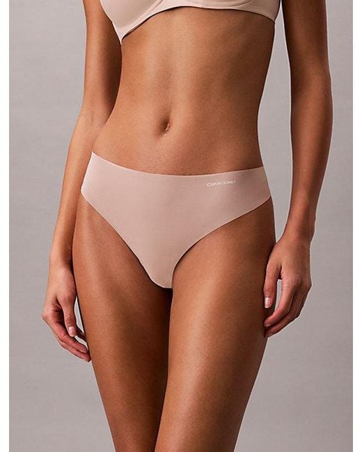 Calvin Klein Natural Light Caramel Invisibles Thong
