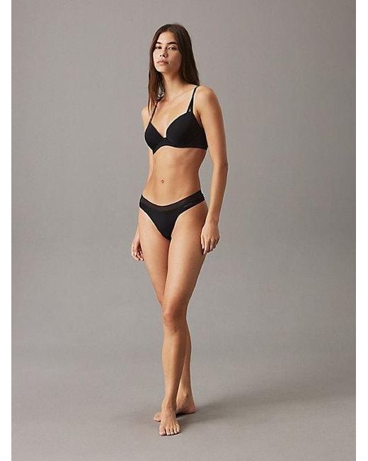 Calvin Klein Black Push-Up T-Shirt Bra