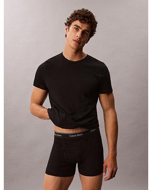 Calvin Klein Brown 5 Pack T-Shirts Cotton Classics for men