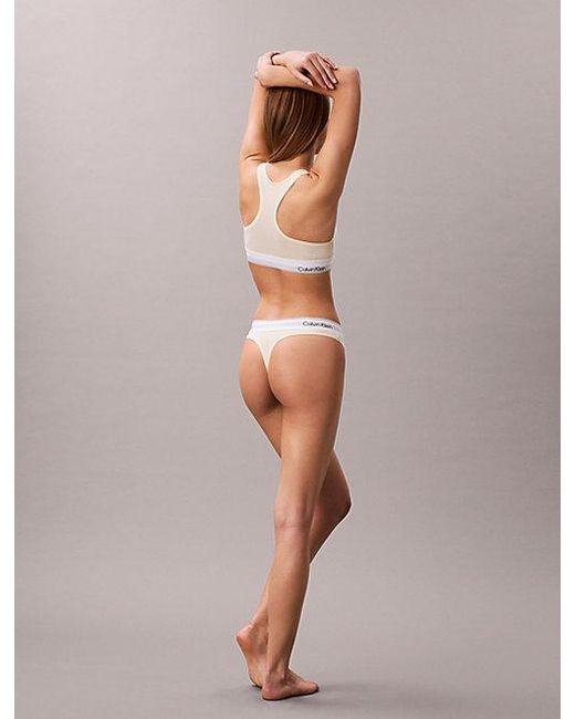 Calvin Klein Yellow Unlined Bralette Icon Cotton Modal