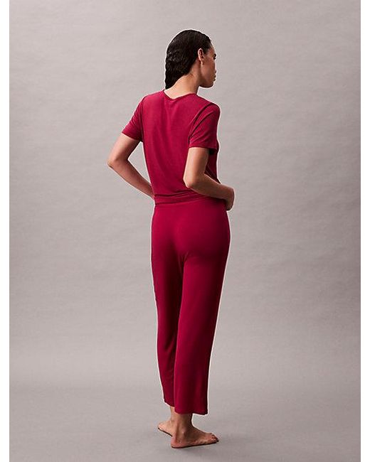 Calvin Klein Red Pyjama Pants Ultra Soft Modal