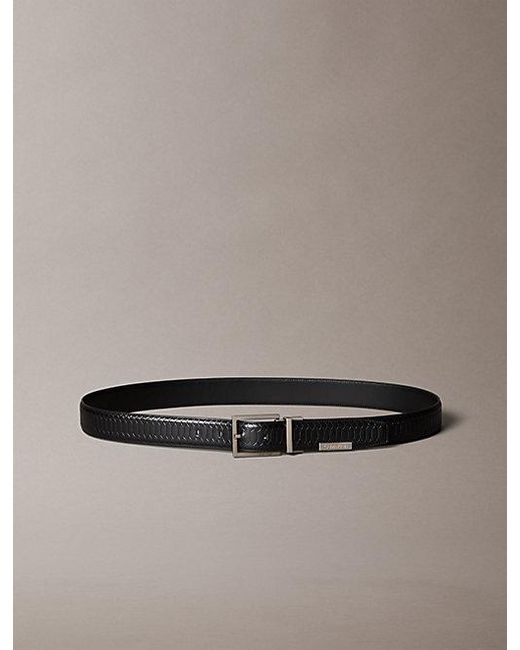 Calvin Klein Multicolor Reversible Snake Effect Leather Belt for men